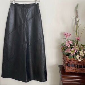 Black A-Line Asymmetrical Midi Skirt for Work